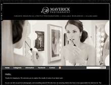 Tablet Screenshot of maverickphotography.ca